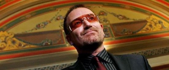 Bono z U2 przní irský Dublin